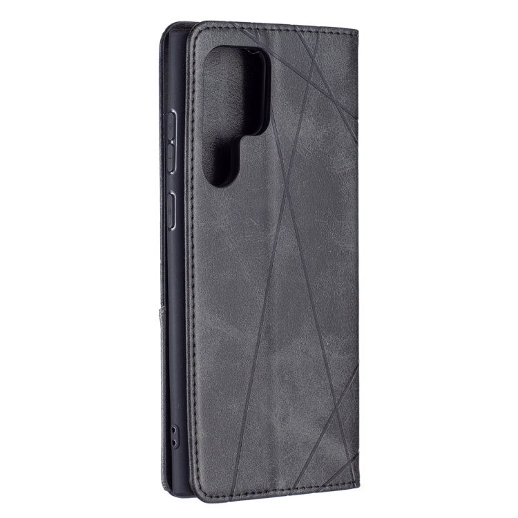 For Samsung Galaxy S22 Ultra 5G Prismatic Invisible Magnetic Horizontal Flip Phone Leather Case with Holder & Card Slots & Photo Frame