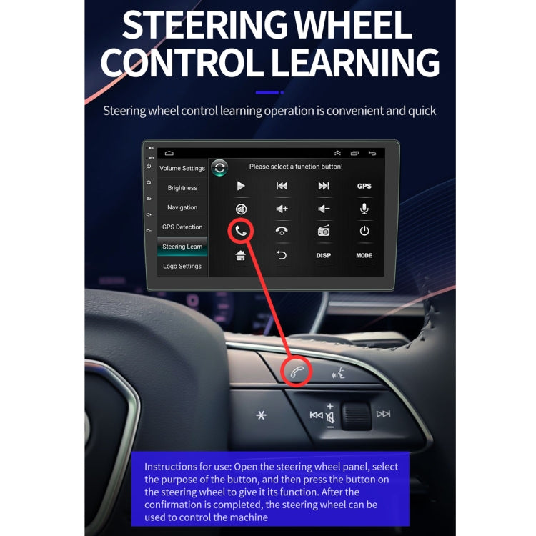 S-9090 9 inch HD Screen Car Android Player GPS Navigation Bluetooth Touch Radio, Support Mirror Link & FM & WIFI & Steering Wheel Control, Style:Standard Version+Carplay