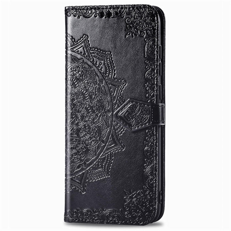 For Sony Xperia 5 Embossed Mandala Pattern PC + TPU Horizontal Flip Leather Case with Holder & Card Slots