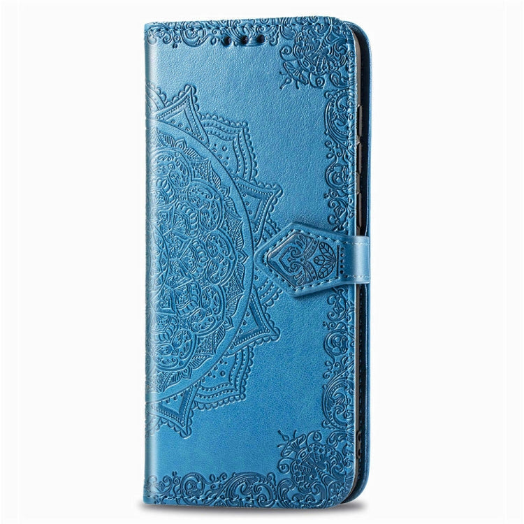 For Sony Xperia 20 Embossed Mandala Pattern PC + TPU Horizontal Flip Leather Case with Holder & Card Slots