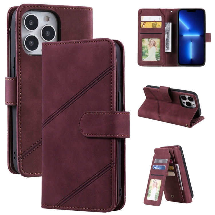 For iPhone 13 Pro Max Skin Feel Horizontal Flip Leather Phone Case
