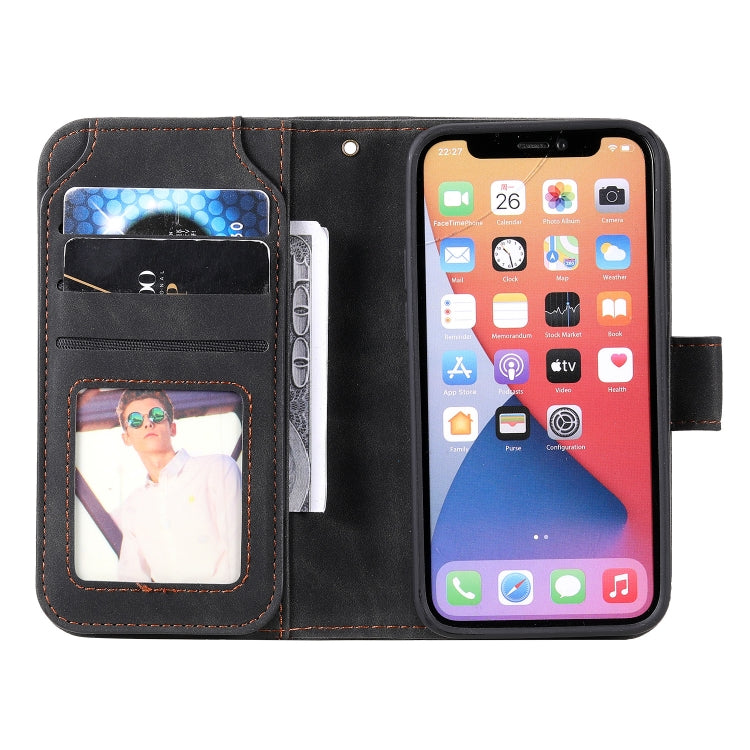 For iPhone 13 Skin Feel Horizontal Flip Leather Phone Case