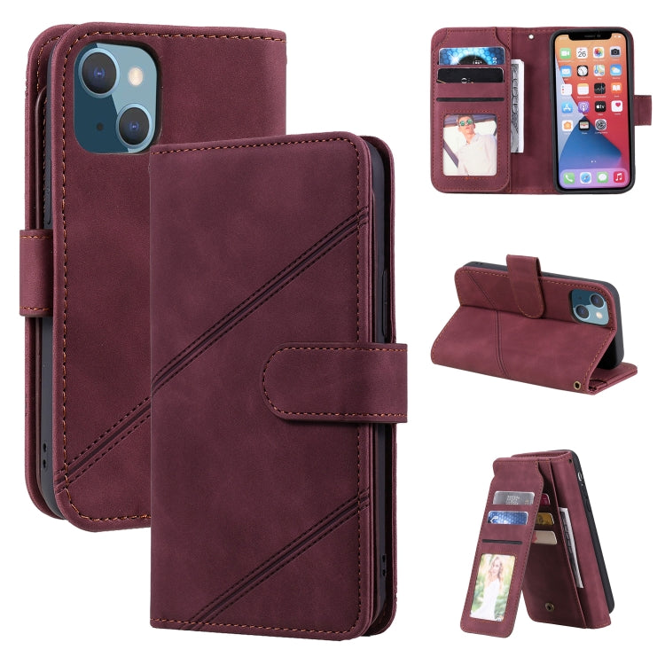 For iPhone 13 Skin Feel Horizontal Flip Leather Phone Case