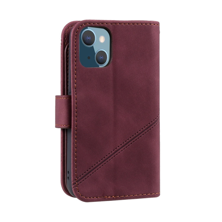 For iPhone 13 Skin Feel Horizontal Flip Leather Phone Case