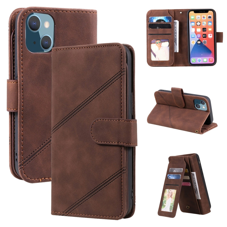 For iPhone 13 Skin Feel Horizontal Flip Leather Phone Case