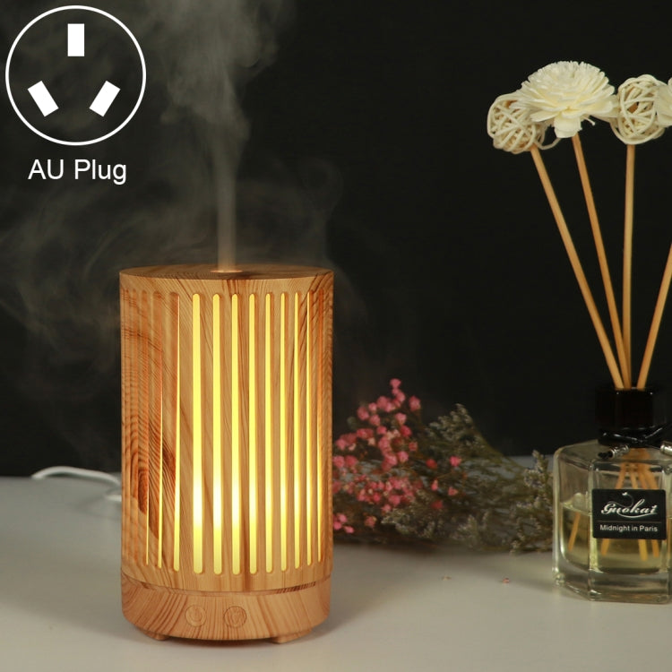 200ml Hollow-out Forest Pattern Wooden Essential Oil Aromatherapy Machine Ultrasonic Humidifier Automatic Alcohol Sprayer, Plug Specification:AU Plug