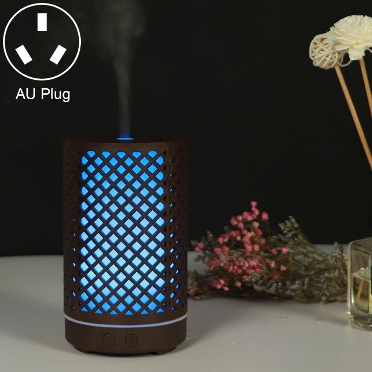 200ml Hollow-out Forest Pattern Wooden Essential Oil Aromatherapy Machine Ultrasonic Humidifier Automatic Alcohol Sprayer, Plug Specification:AU Plug