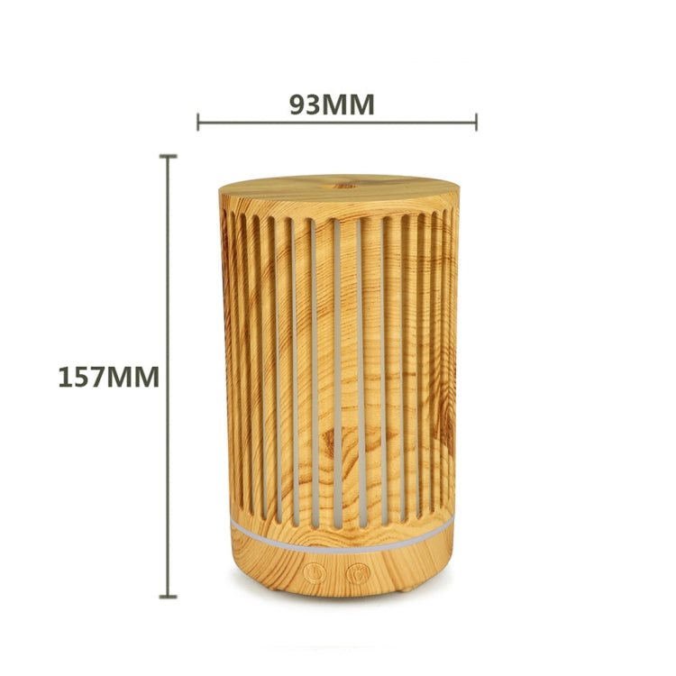 200ml Hollow-out Forest Pattern Wooden Essential Oil Aromatherapy Machine Ultrasonic Humidifier Automatic Alcohol Sprayer, Plug Specification:EU Plug