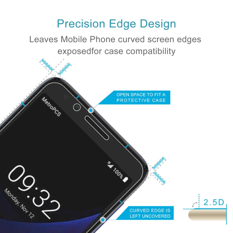 10 PCS 0.26mm 9H 2.5D Tempered Glass Film For Alcatel 1X Evolve