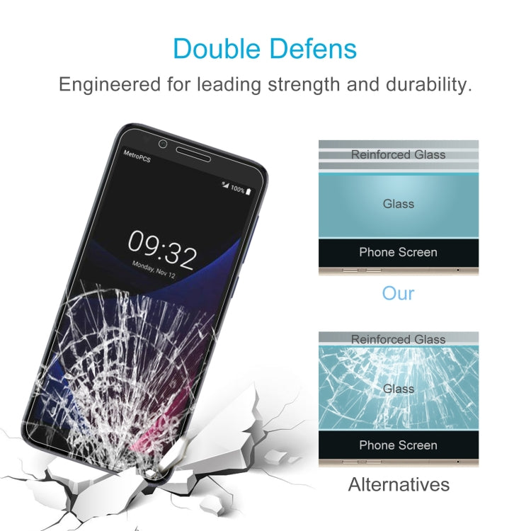 10 PCS 0.26mm 9H 2.5D Tempered Glass Film For Alcatel 1X Evolve