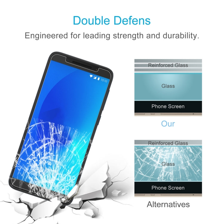 10 PCS 0.26mm 9H 2.5D Tempered Glass Film For Alcatel 3 2018
