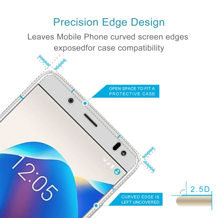 10 PCS 0.26mm 9H 2.5D Tempered Glass Film For BQ Aquaris U2