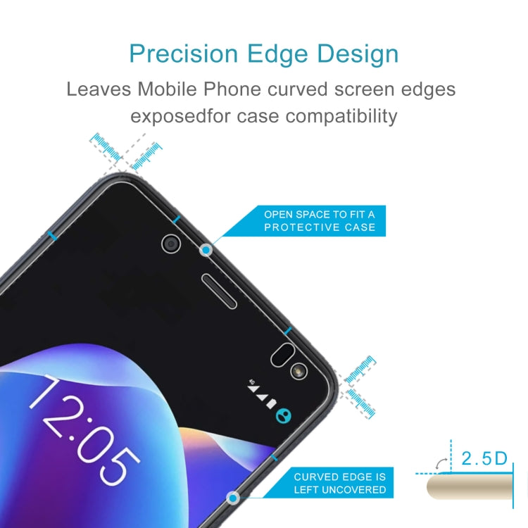 10 PCS 0.26mm 9H 2.5D Tempered Glass Film For BQ Aquaris U2 Lite