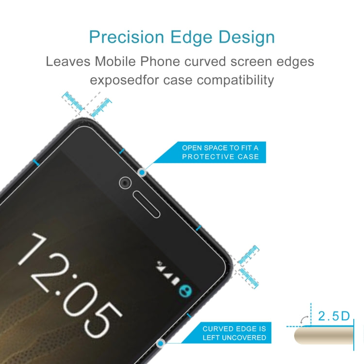10 PCS 0.26mm 9H 2.5D Tempered Glass Film For BQ U