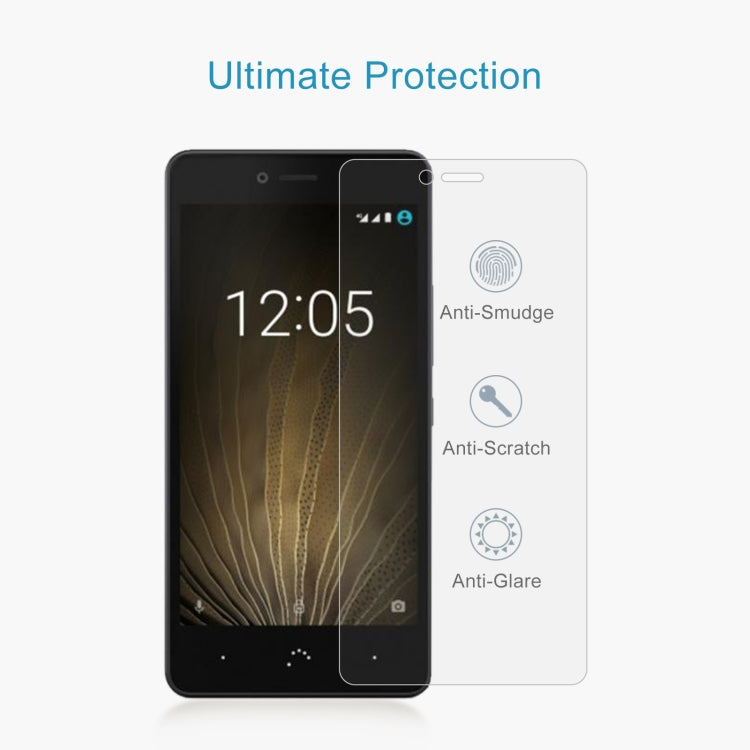 10 PCS 0.26mm 9H 2.5D Tempered Glass Film For BQ U