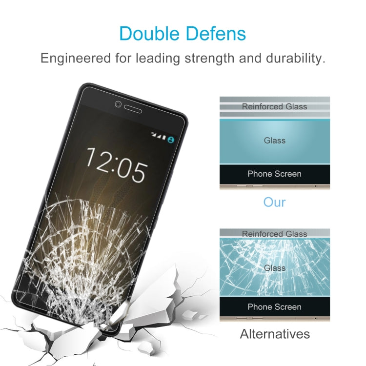 10 PCS 0.26mm 9H 2.5D Tempered Glass Film For BQ U