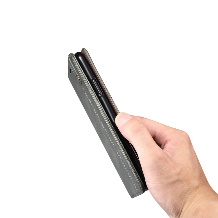For Samsung Galaxy S22+ 5G Simple Wax Crazy Horse Texture Horizontal Flip Leather Phone Case with Card Slots & Holder