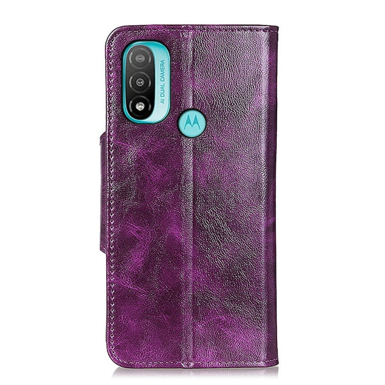For Motorola Moto E40 / E30 / E20 Crazy Horse Texture Magnetic Buckle Flip Leather Phone Case with 6-Card Slots