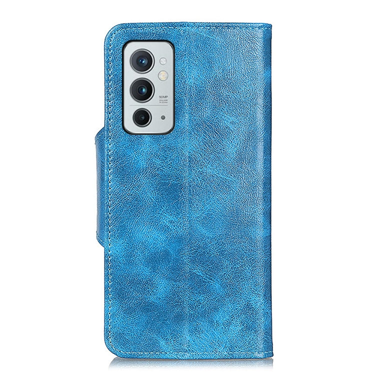 For OnePlus 9RT 5G Crazy Horse Texture Magnetic Buckle Flip Leather Phone Case with 6-Card Slots