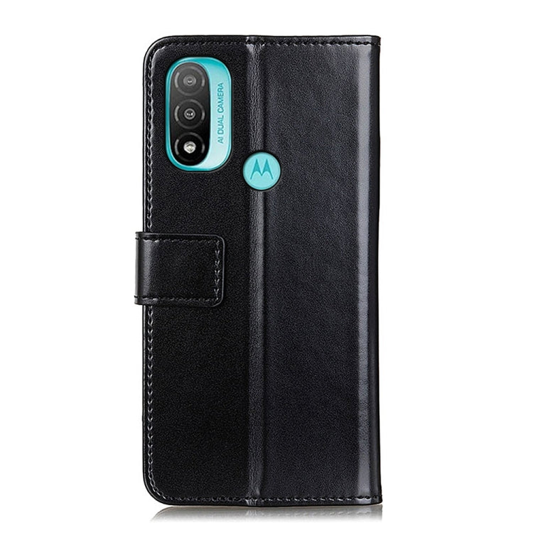 For Motorola Moto E40 / E30 / E20 3-Color Pearl Texture Magnetic Buckle Flip Phone Leather Case