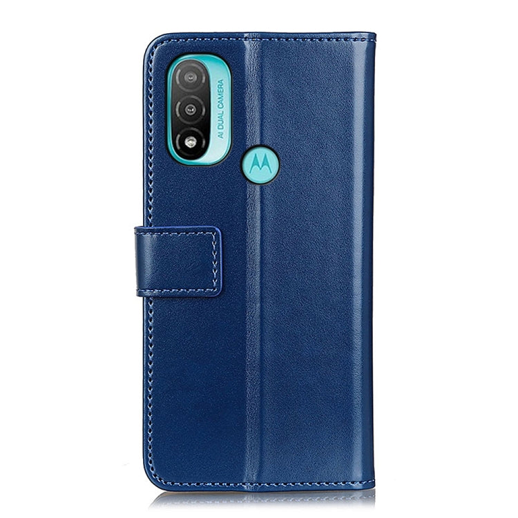For Motorola Moto E40 / E30 / E20 3-Color Pearl Texture Magnetic Buckle Flip Phone Leather Case