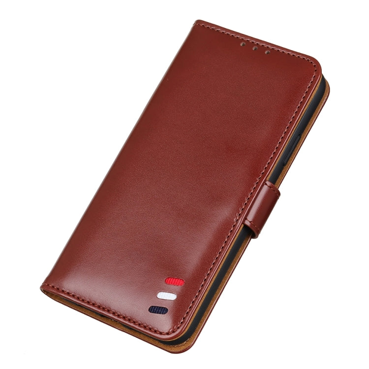 For Nokia G50 3-Color Pearl Texture Magnetic Buckle Flip Phone Leather Case
