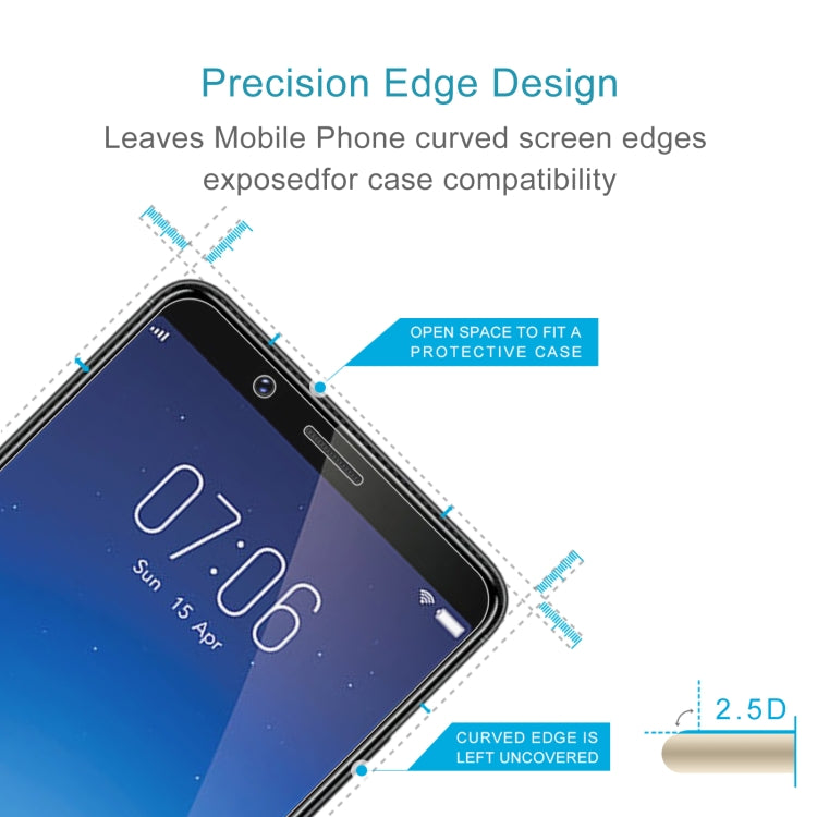 0.26mm 9H 2.5D Tempered Glass Film For vivo Y71