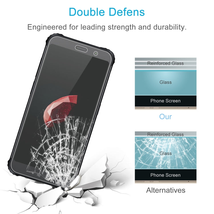 10 PCS 0.26mm 9H 2.5D Tempered Glass Film For AGM X3