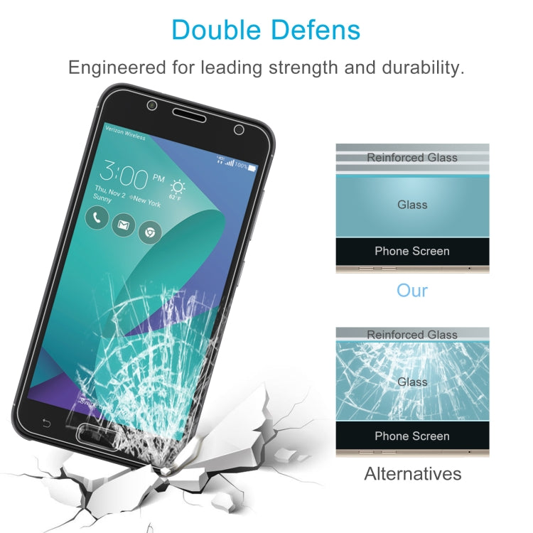 10 PCS 0.26mm 9H 2.5D Tempered Glass Film For Asus ZenFone V Live