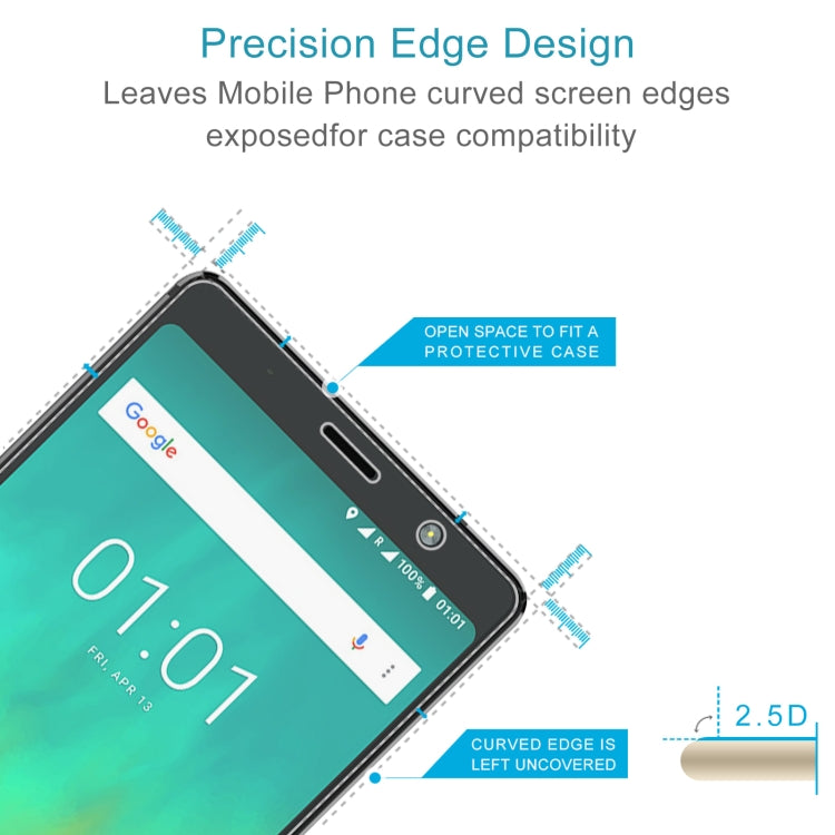 10 PCS 0.26mm 9H 2.5D Tempered Glass Film For Blackberry Evolve X