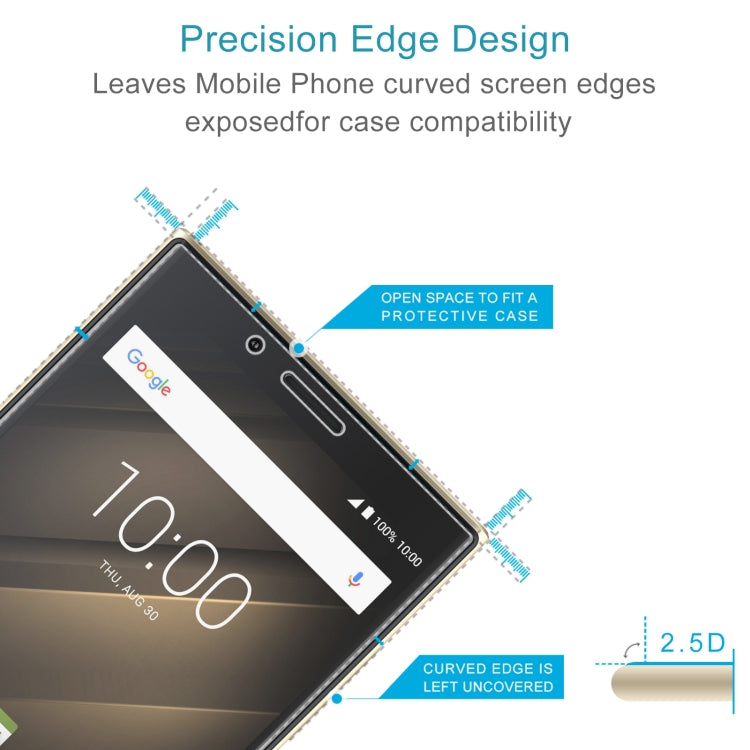 10 PCS 0.26mm 9H 2.5D Tempered Glass Film For Blackberry KEY2 LE