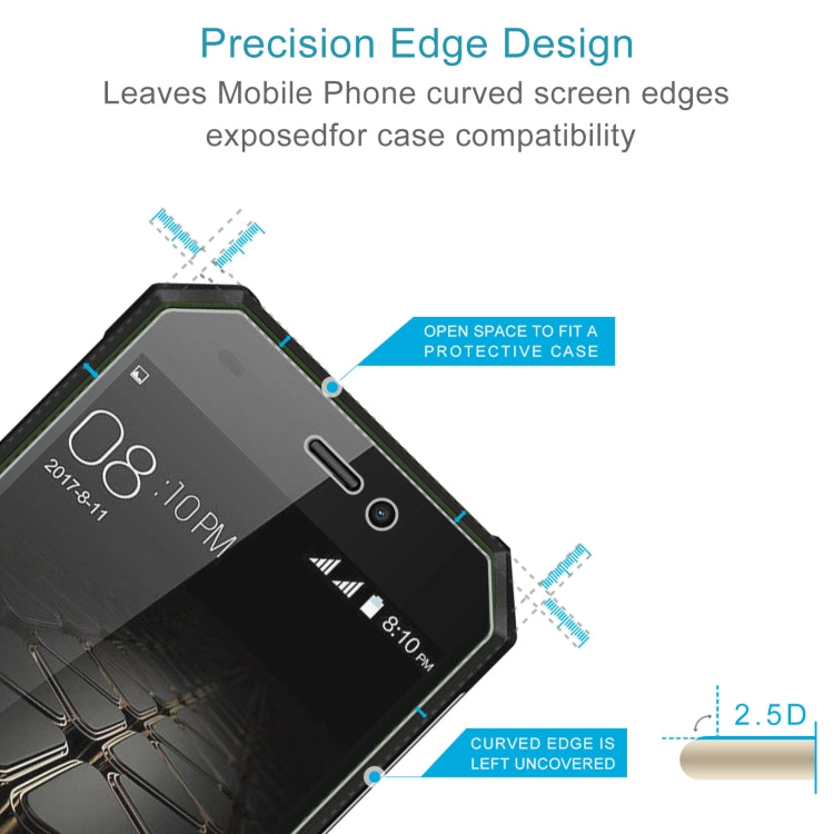10 PCS 0.26mm 9H 2.5D Tempered Glass Film For Blackview BV4000 Pro
