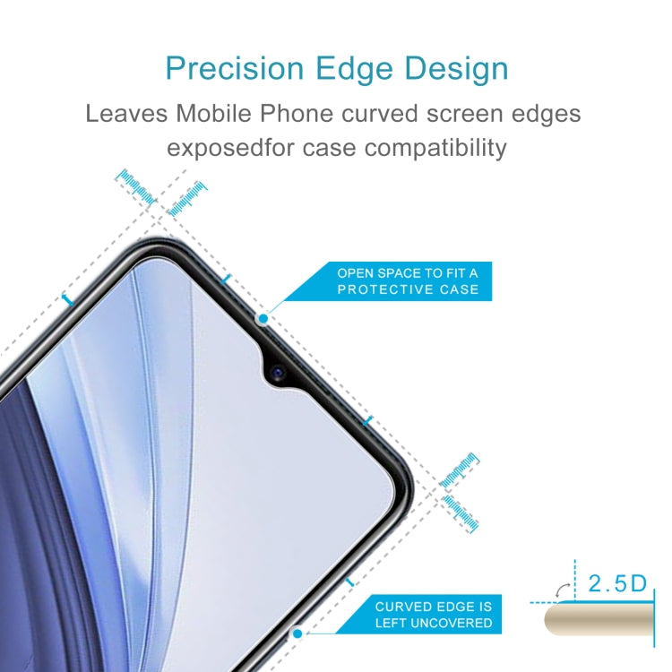 10 PCS 0.26mm 9H 2.5D Tempered Glass Film For vivo iQOO U3x