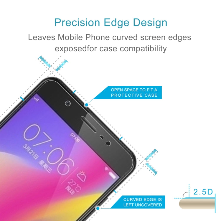 10 PCS 0.26mm 9H 2.5D Tempered Glass Film For vivo Y69
