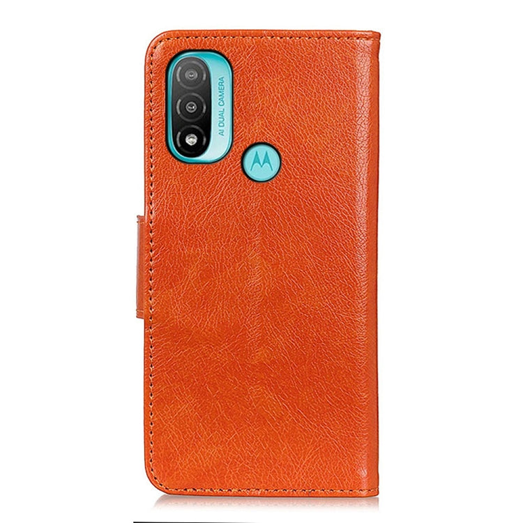 For Motorola Moto E40 / E30 / E20 Nappa Texture Horizontal Flip Leather Phone Case
