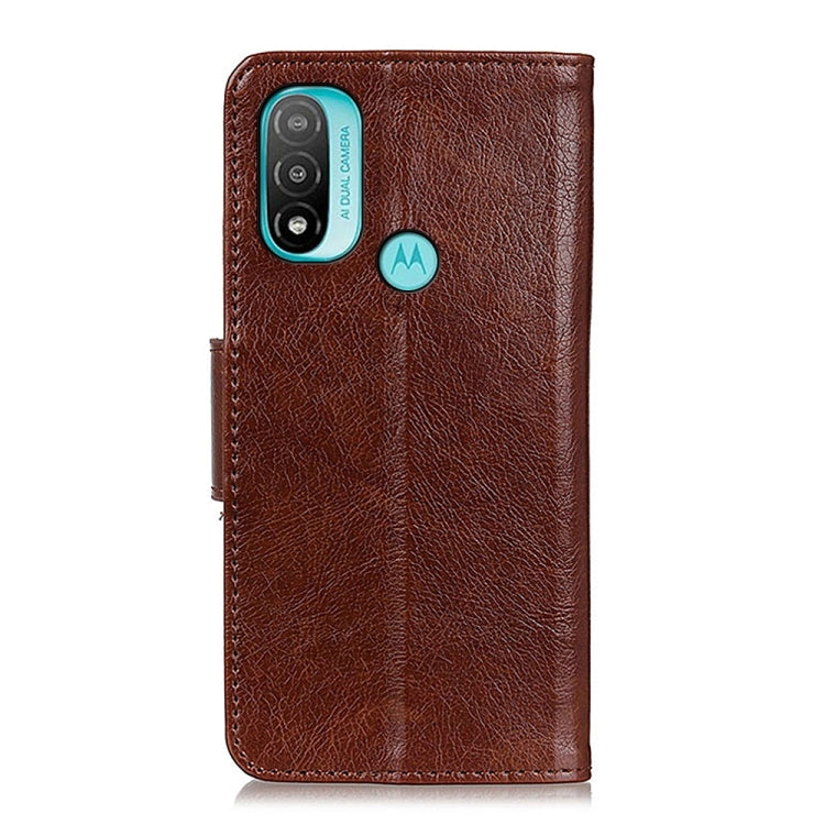 For Motorola Moto E40 / E30 / E20 Nappa Texture Horizontal Flip Leather Phone Case