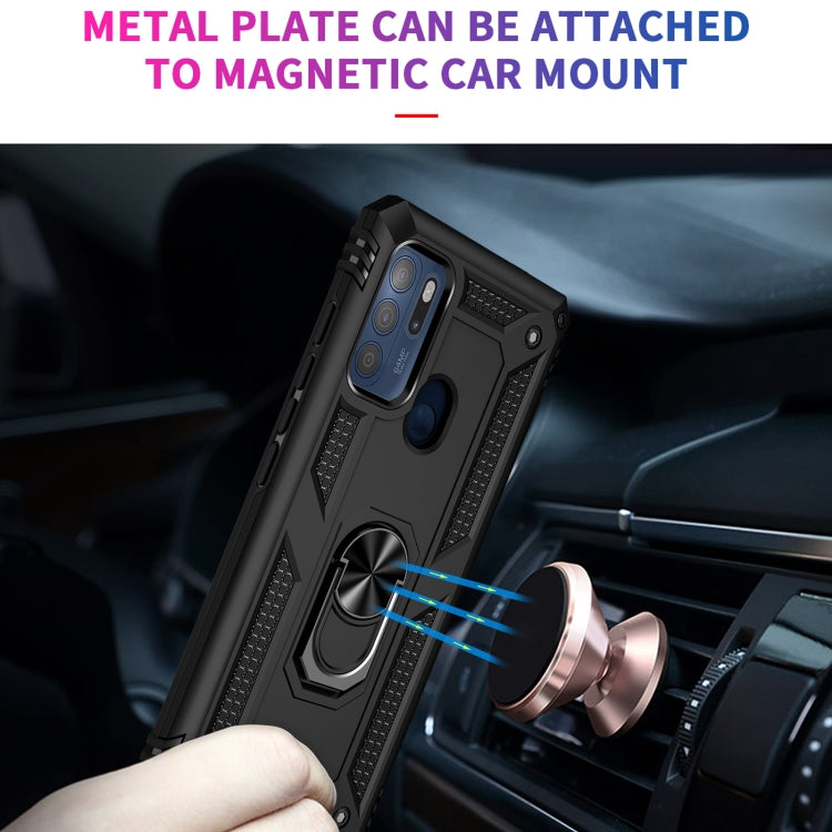 For Motorola Moto G60s Shockproof TPU + PC Phone Case with 360 Degree Rotating Holder