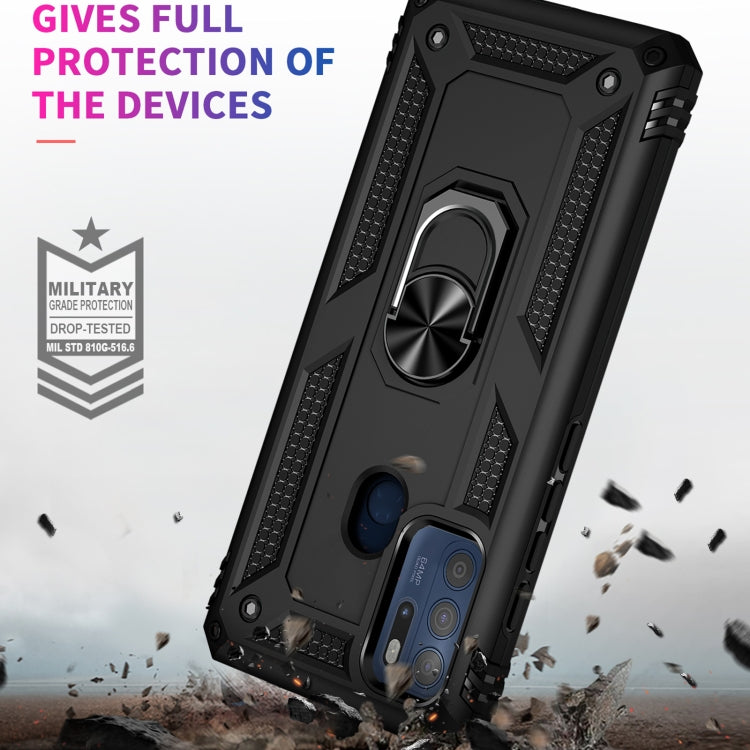 For Motorola Moto G60s Shockproof TPU + PC Phone Case with 360 Degree Rotating Holder