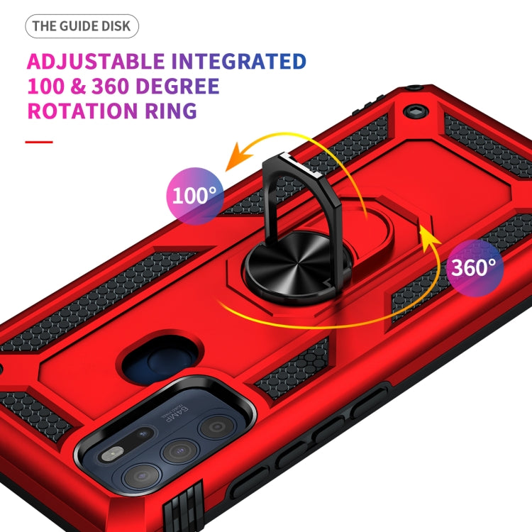 For Motorola Moto G60s Shockproof TPU + PC Phone Case with 360 Degree Rotating Holder
