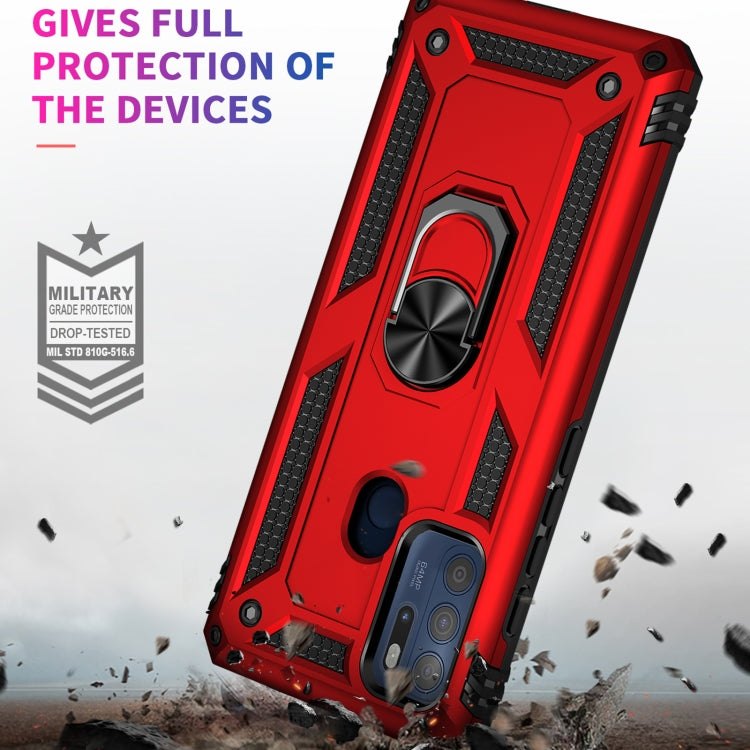 For Motorola Moto G60s Shockproof TPU + PC Phone Case with 360 Degree Rotating Holder