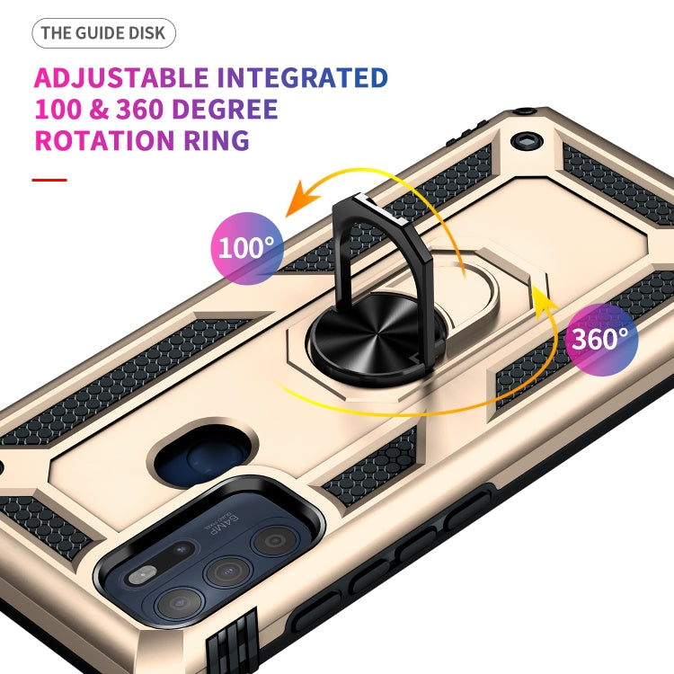 For Motorola Moto G60s Shockproof TPU + PC Phone Case with 360 Degree Rotating Holder