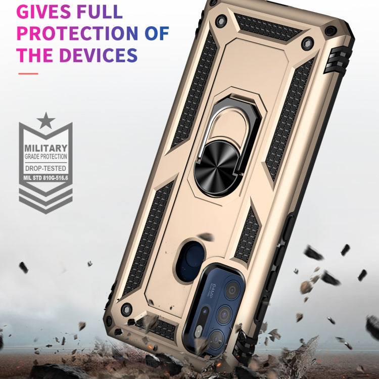 For Motorola Moto G60s Shockproof TPU + PC Phone Case with 360 Degree Rotating Holder