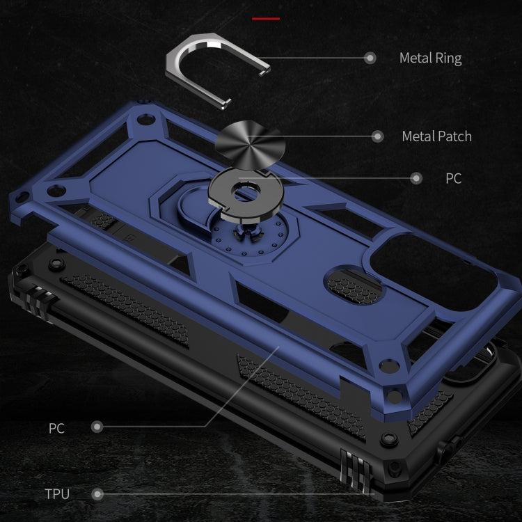 For Motorola Moto G60s Shockproof TPU + PC Phone Case with 360 Degree Rotating Holder