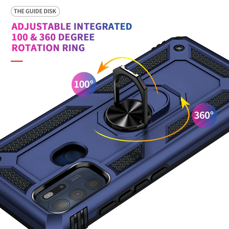 For Motorola Moto G60s Shockproof TPU + PC Phone Case with 360 Degree Rotating Holder