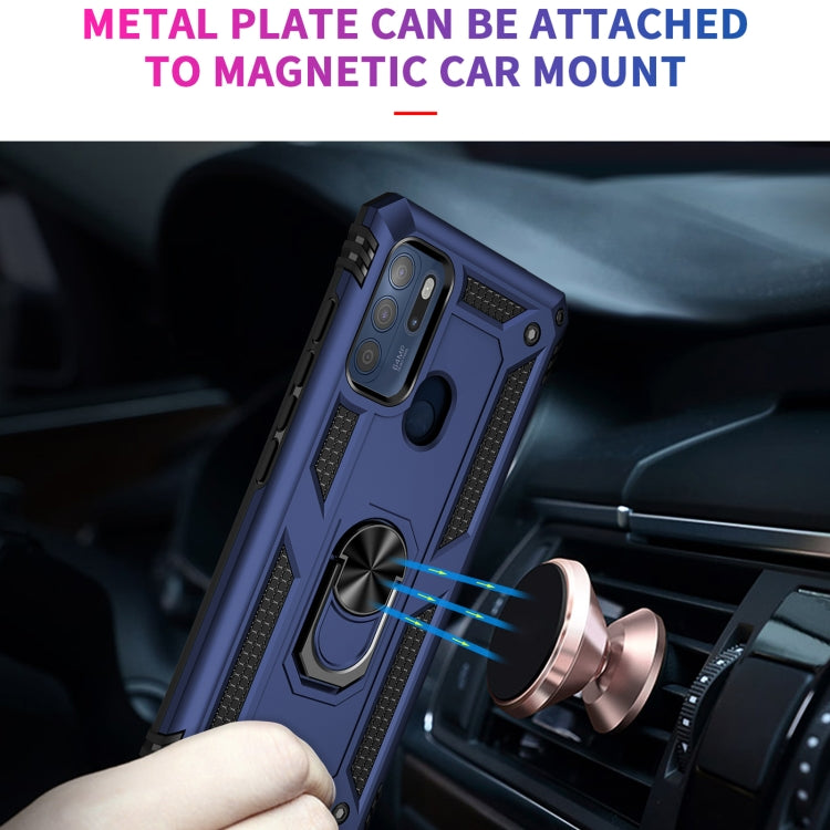 For Motorola Moto G60s Shockproof TPU + PC Phone Case with 360 Degree Rotating Holder