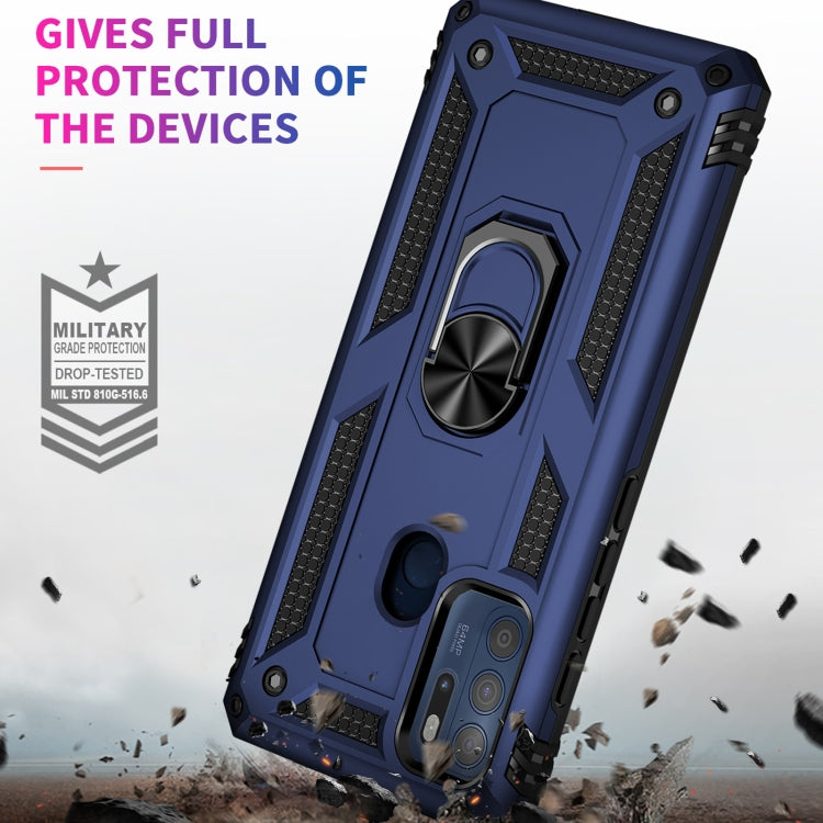 For Motorola Moto G60s Shockproof TPU + PC Phone Case with 360 Degree Rotating Holder