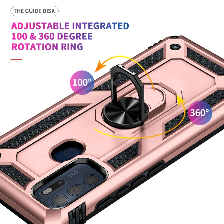 For Motorola Moto G60s Shockproof TPU + PC Phone Case with 360 Degree Rotating Holder