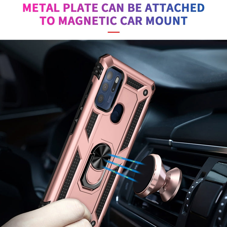 For Motorola Moto G60s Shockproof TPU + PC Phone Case with 360 Degree Rotating Holder