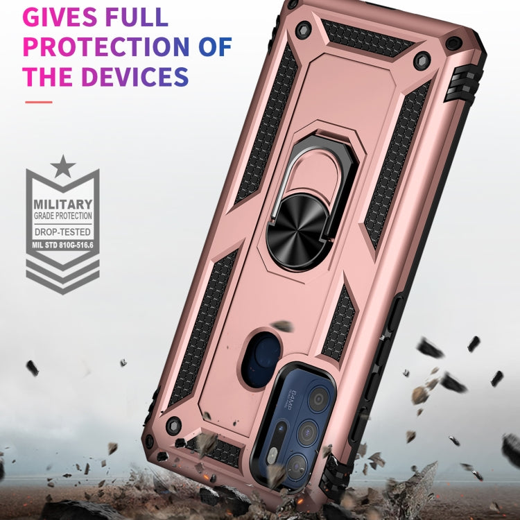 For Motorola Moto G60s Shockproof TPU + PC Phone Case with 360 Degree Rotating Holder