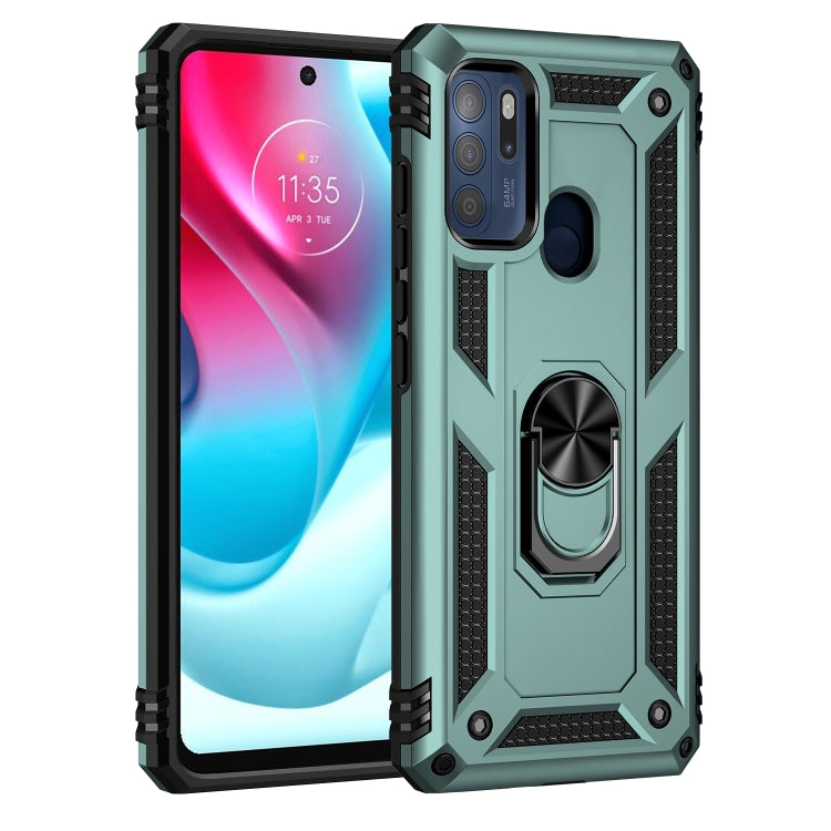 For Motorola Moto G60s Shockproof TPU + PC Phone Case with 360 Degree Rotating Holder